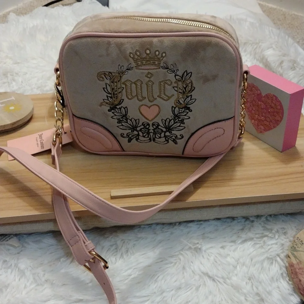 Juicy Couture 👑💎 Cafe Heritage Crossbody Bag 🆕 ✨ - Picture 6 of 10
